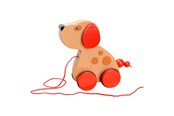 Baby Spielzeug - Goki Wooden Pull Animal Dog - 54942