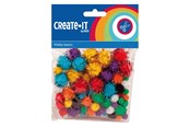 Kreativ-Spiele - Haza Witbaard Glitter Pompoms 78pcs. - 192321