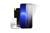 Handys - Schutzfolie - Baseus Crystal tempered glass with 0.3mm anti-dust coating for iPhone 14 Pro (2pcs). - SGBL110102