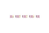 Spielzeug - Haza Witbaard Miffy Garland Pink 4mtr. - 439101