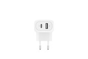 Handys - Adapter und Ladegeräte - Belkin BOOSTCHARGEª 42w - 30w USB-C PD PPS + 12w USB-A Dual Wall Charger White - WCB009VFWH