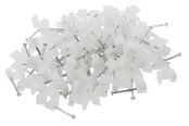 Kabelkanal / Kabelschlauch - Nordic Quality Cable Clip 3x5mm Neutral 100 pcs. - 322722