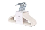 Kinderzimmer - 3 Sprouts - Velor Hanger 15 pcs Cream - IHVCRM-15