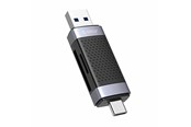 Speicherkarten Lesegerät/Adapter - ORICO CD2D-AC2-BK-EP TF/SD memory card reader USB + USB-C (black). - CD2D-AC2-BK-EP