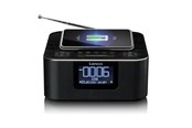 DAB, Netzwerk und Radiowecker - Lenco CR-650BK - DAB+/ FM Clock Radio with Bluetooth® and wireless charging black - DAB/DAB+/FM - Stereo - schwarz - CR-650BK