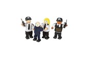 Holzspielzeug - Tidlo Wooden Dollhouse Dolls Police and Crook 4 pcs - T0142