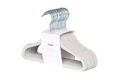 Kinderzimmer - 3 Sprouts - Velor Hanger 15 pcs Grey - IHVGRY-15