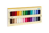 Nähmaschinen - Amann/Mettler Embroidery thread set in basic colors of 28 rl. - 5091-0000