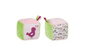 Baby Spielzeug - Goki Soft Cube with Crinkle Foil and Bell Bird - 65302