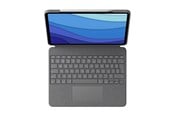 Tastaturen - Logitech Combo Touch for iPad Pro 11" (M4) & iPad Pro 11" Gen 1/2/3/4 - Graphite - Tastatur & Folio-Set - Französisch - Grau - 920-012768