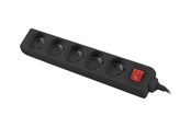 Stromkabel (Extern) - Lanberg PS1-05E-0300-BK - power strip - 2500 Watt - PS1-05E-0300-BK