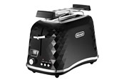 Toaster - DeLonghi Toaster De'Longhi Brillante CTJ 2103.BK - toaster - black - CTJ 2103.BK