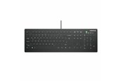 Tastaturen - Cherry Active Key AK-C8112 - keyboard - wipe disinfection flat key profile IP68 - 100% full size - QWERTZ - German - black Input Device - Tastatur - Full-Size - Deutsch - Schwarz - AK-C8112-US-B/DE
