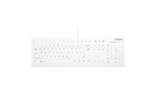 Tastaturen - Cherry Active Key AK-C8112 - keyboard - wipe disinfection flat key profile IP68 - 100% full size - QWERTZ - German - white Input Device - Tastaturen - Deutsch - Weiss - AK-C8112-US-W/DE