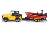 Spielzeugauto - SIKU Jeep With Boat - 313-1658