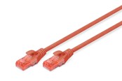 Netzwerk - Kabel - DIGITUS CAT 6 U-UTP Patch Cord - 0.5m - Rot - 0.5m - DK-1617-005/R