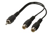 Audio Kabel - Nedis subwoofer cable - 20 cm - CAGB24010BK02