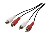 Audio Kabel - Nedis audio extension cable - 2 m - CAGB24205BK20