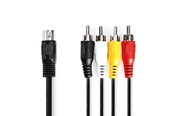 Audio Kabel - Nedis CAGL20400BK10 audio cable - CAGL20400BK10