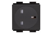 Andere Kabel - Crestron Electronics Crestron FT2A-PWR-UK series FT2A-PWR-UK-1-BASIC - power socket mechanism - 1 power socket - black - FT2A-PWR-UK-1-BASIC