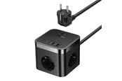 Handys - Adapter und Ladegeräte - Baseus Wall charger  PowerCombo 3AC+2U+2C 30W 1.5m - E00066400117-00