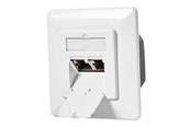Steckdosen & Boxen - Nedis - socket-outlet - 2 network sockets - white - CCBW89250IV