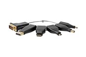 Display Kabel - Nedis video / audio adapter kit - DisplayPort / HDMI / DVI / USB - CCGB34999BK