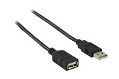 USB Kabel - Nedis - USB extension cable - USB to USB - 3 m - CCGB60010BK30
