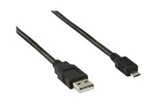 USB Kabel - Nedis - USB cable - USB to Micro-USB Type B - 1 m - CCGB60500BK10