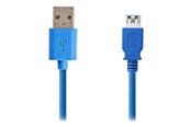 USB Kabel - Nedis - USB extension cable - USB Type A to USB Type A - 2 m - CCGB61010BU20