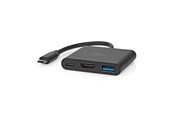 Dockingstationen - Nedis CCGB64770BK01 laptop dock/port replicator - CCGB64770BK01