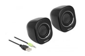 Lautsprecher - Computer - DeLOCK Mini Stereo PC Speaker - Schwarz - 27002