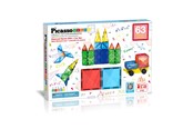 Bausets - PicassoTiles Diamantserie Magnetische Bausteine Set 63 Teile Bauset - PT63