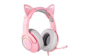 Kopfhörer/Headsets - ONIKUMA Gaming headphones  K9 Pink RGB - K9P RGB 3.5mm