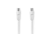 Antennenkabel - Nedis Coax Cable | IEC (Coax) Male | IEC (Coax) Female | Nickel Plated - CSGB40000WT100