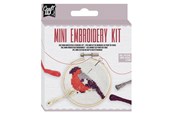 Kunst & Handwerk Ausstattung - Creative Craft Group Mini embroidery kit 12.5*10cm Bird. - CR1713/GE