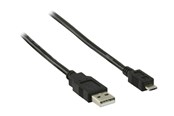 USB Kabel - Nedis - USB cable - USB to Micro-USB Type A - 2 m - CCGP60400BK20