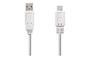 USB Kabel - Nedis - USB cable - USB to Micro-USB Type B - 1 m - CCGP60410WT10