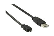 USB Kabel - Nedis - USB cable - USB to Micro-USB Type B - 1 m - CCGP60505BK10