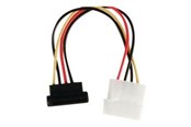 Stromkabel (Intern) - Nedis - power adapter - SATA to 4 PIN internal power - 15 cm - CCGP73505VA015