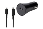 Handys - Adapter und Ladegeräte - Nedis car power adapter - 24 pin USB-C - 20 Watt - CCPDL20W111BK