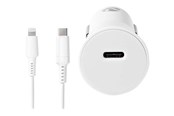 Handys - Adapter und Ladegeräte - Nedis car power adapter - 24 pin USB-C - 20 Watt - CCPDL20W111WT