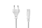 Stromkabel (Intern) - Nedis Power Cable | Euro Male | IEC-320-C7 | Straight | Straight | Nickel Plated | 2.00 m - CEGL11040WT20