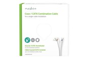 Andere Kabel - Nedis Coax / CAT6 Combination Cable - bulk aerial/network cable - 50 m - CSGG4500WT500