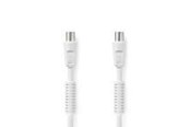 Antennenkabel - Nedis Coax Cable | IEC (Coax) Male | IEC (Coax) Female | Nickel Plated - CSGL40020WT150