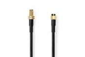 Antennenkabel - Nedis SMA Cable | SMA Male | SMA Female | Gold Plated | 50 Ohm - CSGL02400BK100