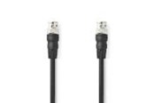 Antennenkabel - Nedis BNC Video Cable | Nickel Plated | 75 Ohm | 5.00 m | Round | PVC | Black - CVGL01000BK50