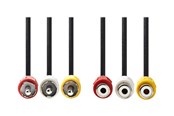 Display Kabel - Nedis video / audio cable - composite video / audio - 5 m - CVGP24305BK50