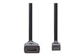 Display Kabel - Nedis HDMI cable with Ethernet - 20 cm - CVGP34790BK02