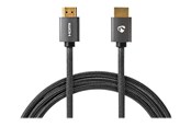 Display Kabel - Nedis HDMI cable with Ethernet - 1 m - CVTB34000GY10